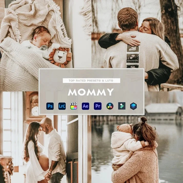 Mommy Preset & LUTs Collection – Soft & Heartfelt Family Tones