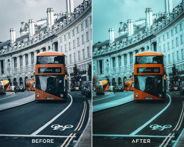 Moody Blue Preset & LUTs Collection – Cool Cinematic Tones for Travel & Landscapes
