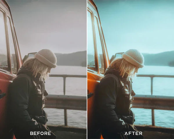 Moody Blue Preset & LUTs Collection – Cool Cinematic Tones for Travel & Landscapes