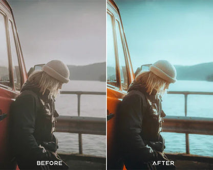 Moody Blue Preset & LUTs Collection – Cool Cinematic Tones for Travel & Landscapes