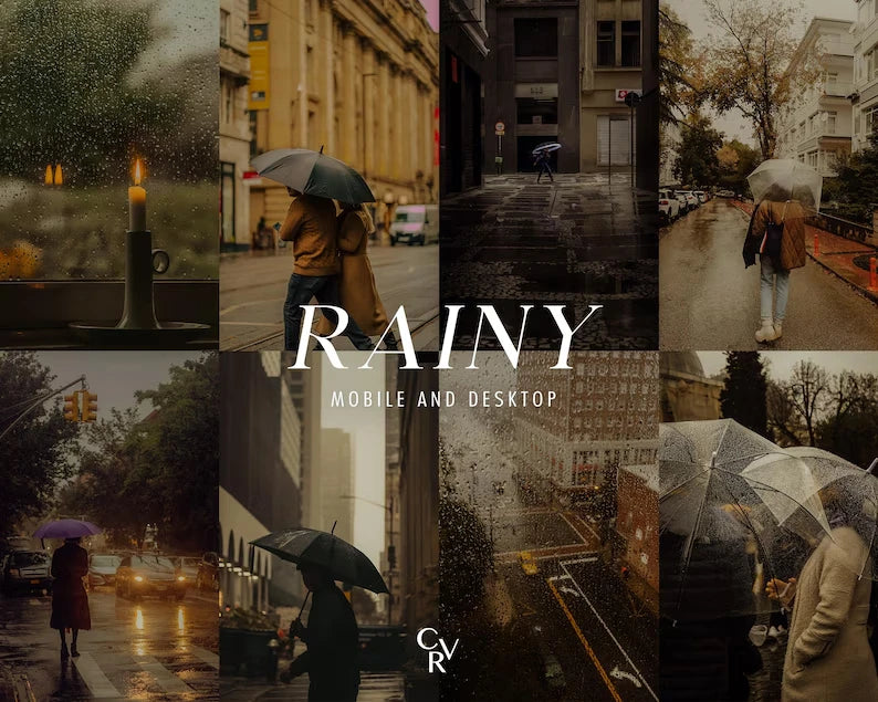 CVR Presets – Rainy Day Moody Film Lightroom Presets (Mobile & Desktop)