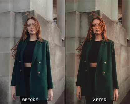 Moody Brunette Preset & LUTs Collection – Warm & Dramatic Tones
