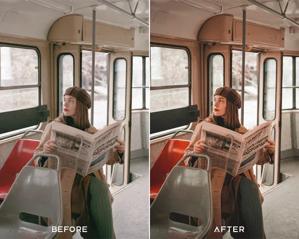 Moody Brunette Preset & LUTs Collection – Warm & Dramatic Tones