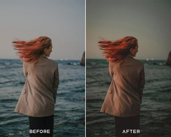 Moody Brunette Preset & LUTs Collection – Warm & Dramatic Tones