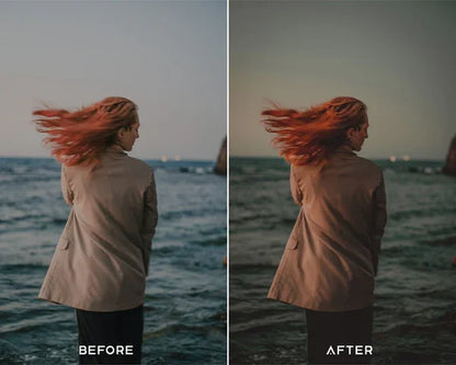 Moody Brunette Preset & LUTs Collection – Warm & Dramatic Tones