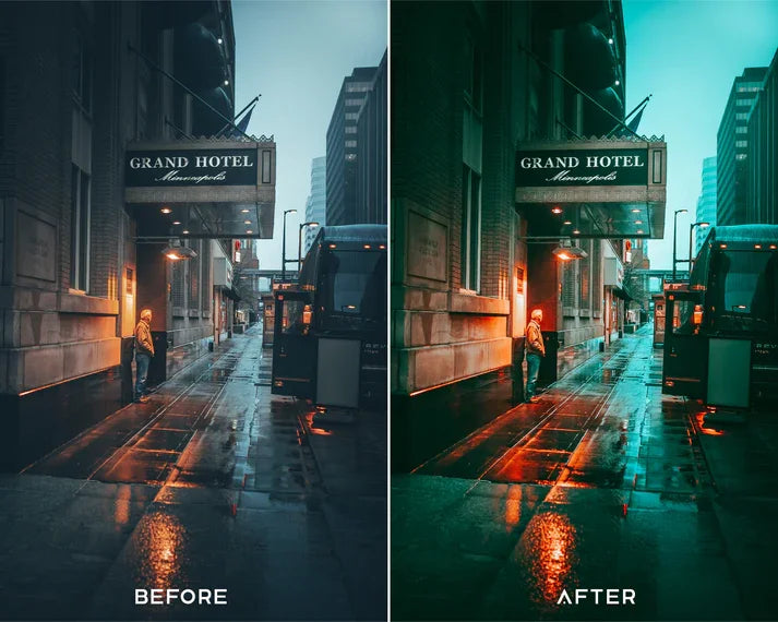 Neon Light Preset & LUTs Collection – Vibrant Urban Night Tones