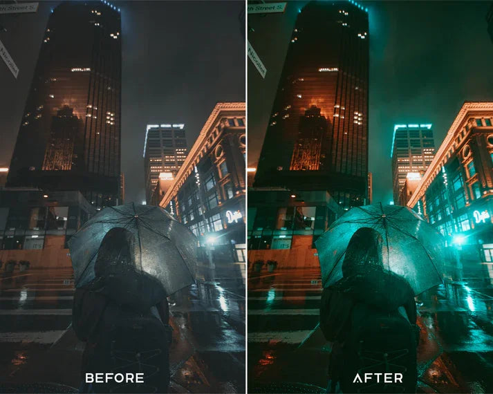 Neon Light Preset & LUTs Collection – Vibrant Urban Night Tones