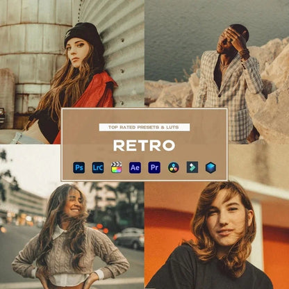 Retro Preset & LUTs Collection (Classic Vintage Aesthetic)