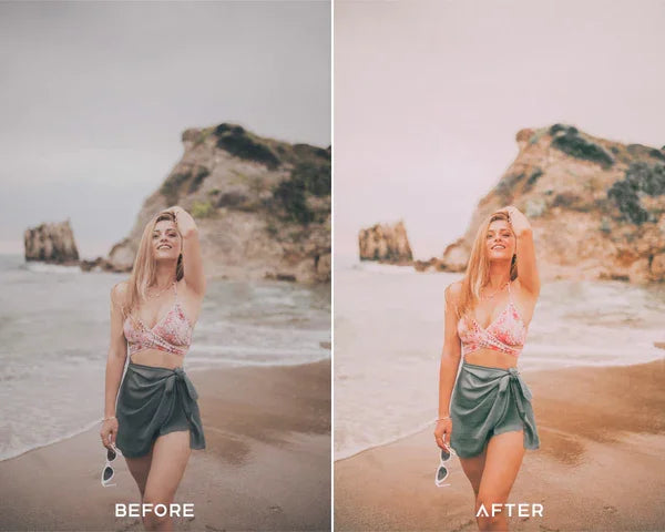 Soft & Pink Preset & LUTs Collection (Romantic Floral Edits)