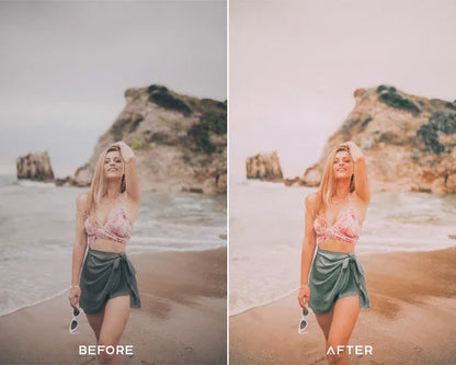 Soft & Pink Preset & LUTs Collection (Romantic Floral Edits)
