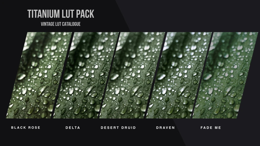 Valdays – Titanium LUT Pack (Master) | Professional Cinematic Chrome Color Grades