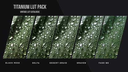 Valdays – Titanium LUT Pack (Master) | Professional Cinematic Chrome Color Grades
