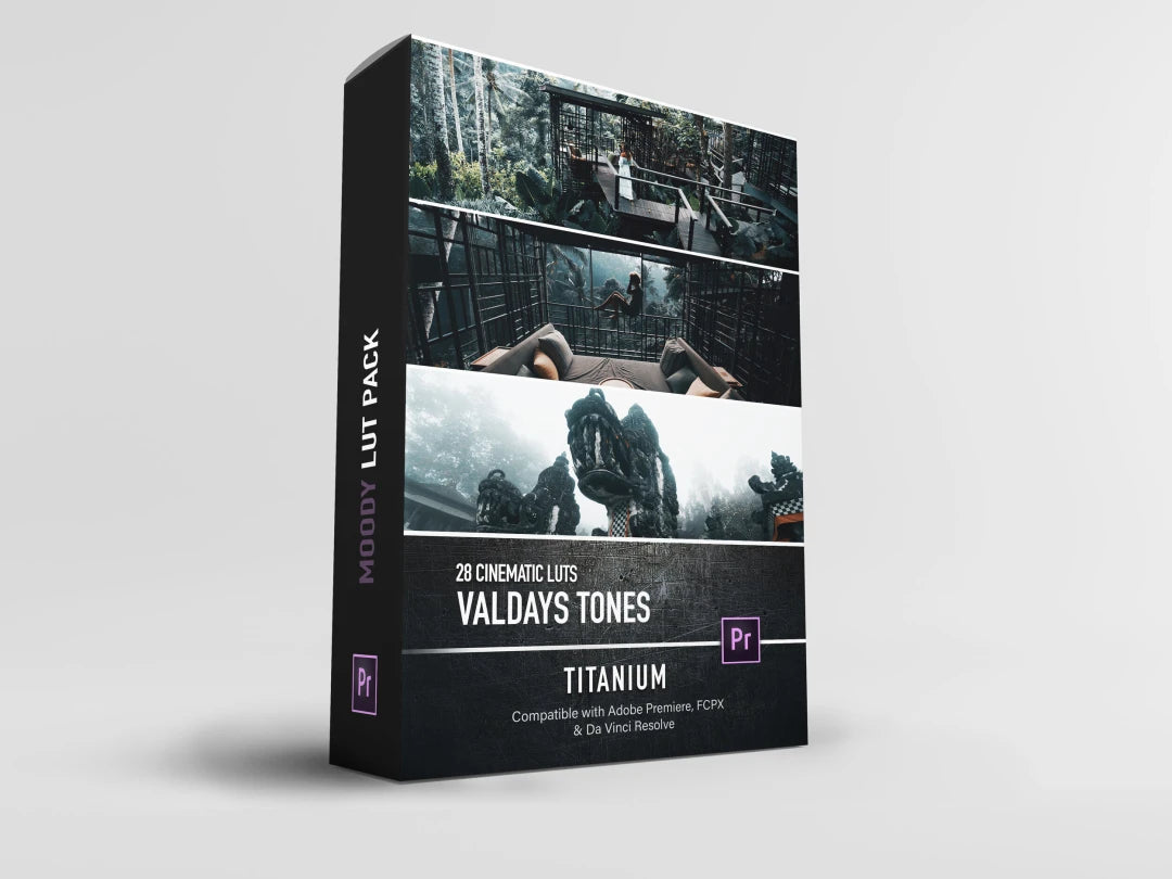 Valdays – Titanium LUT Pack (Master) | Professional Cinematic Chrome Color Grades