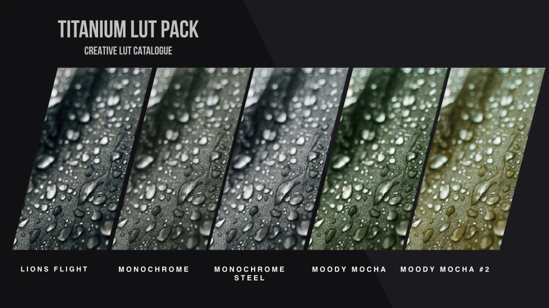 Valdays – Titanium LUT Pack (Master) | Professional Cinematic Chrome Color Grades