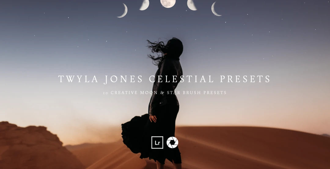 Twyla Jones – Celestial Presets: Moon & Star Brushes for Lightroom