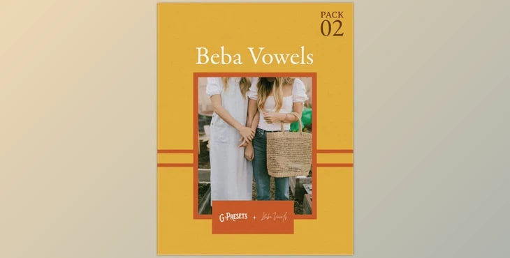 Beba Vowels Pack 02 – G-Presets: Film-Inspired Digital Presets for Every Moment