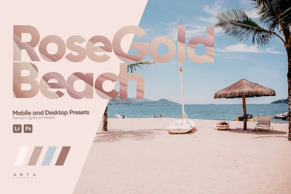 ARTA – Rose Gold Beach Lightroom Preset Pack (Desktop & Mobile)