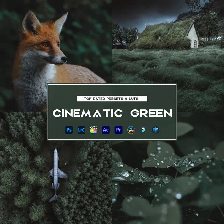 Cinematic Green Preset & LUTs Collection – Lush Filmic Tones