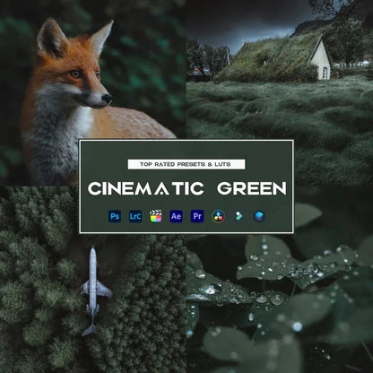 Cinematic Green Preset & LUTs Collection – Lush Filmic Tones