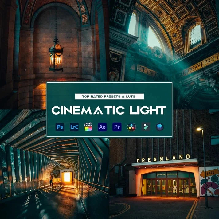 Cinematic Light Preset & LUTs Collection – Bright & Dramatic Film Looks