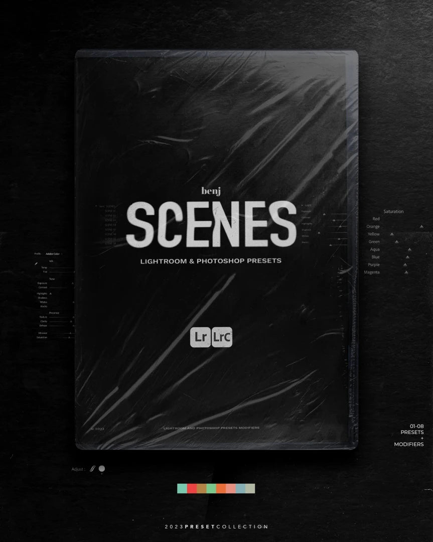 Benj™ – Scenes Preset Pack (Cinematic Lightroom & ACR Presets)