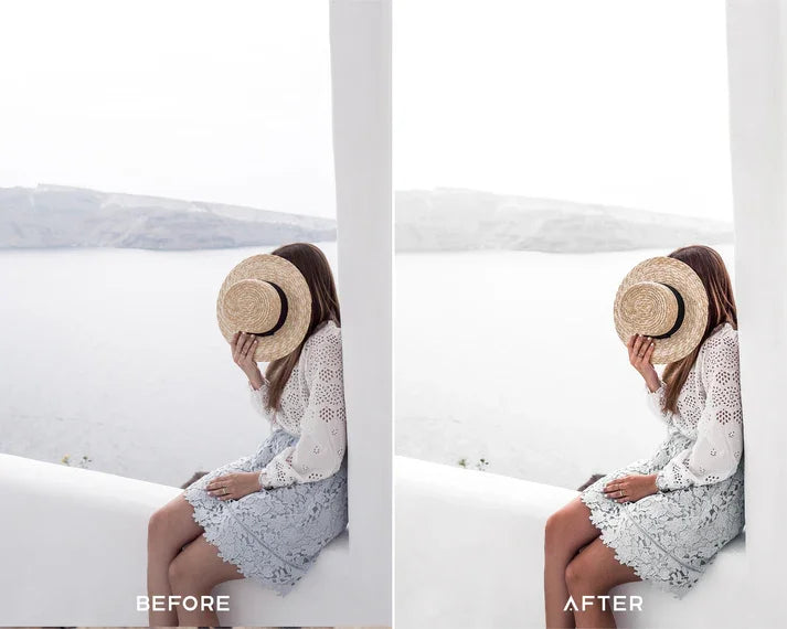 Clean & White Preset & LUTs Collection – Bright Minimal Aesthetic