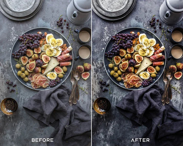 Dark Food Preset & LUTs Collection – Professional Food Photography Edits