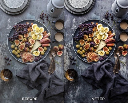 Dark Food Preset & LUTs Collection – Professional Food Photography Edits