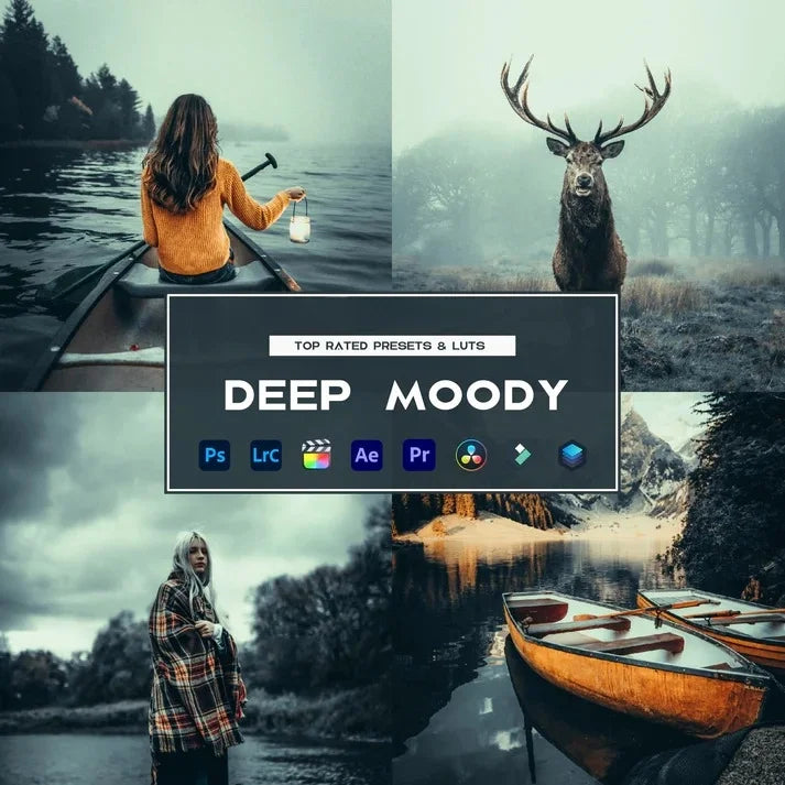 Deep Moody Preset & LUTs Collection – Dark Cinematic Tones