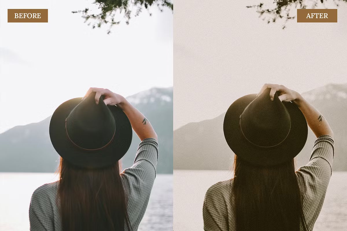 Warm Vintage Brown – Lightroom Mobile & Desktop Presets Pack