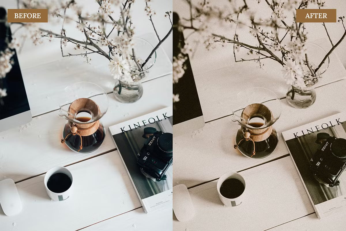 Warm Vintage Brown – Lightroom Mobile & Desktop Presets Pack