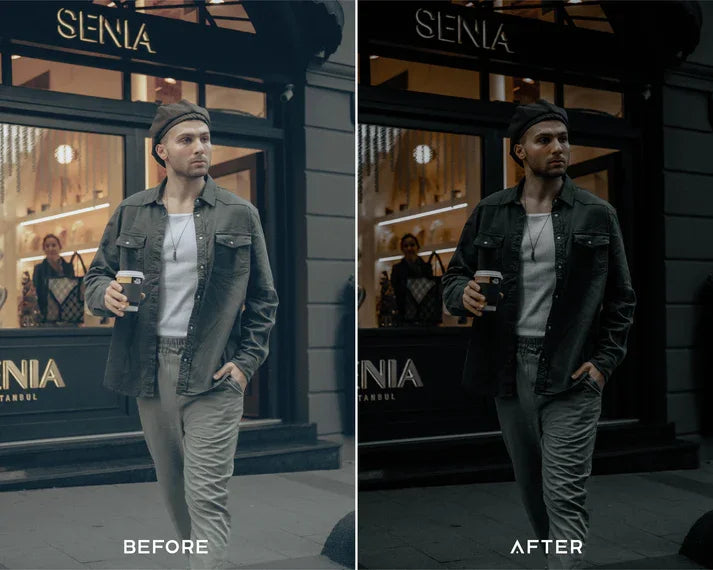 Film Noir Preset & LUTs Collection – Vintage Cinematic Looks