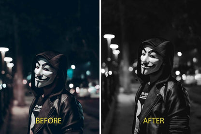KRStocks – Dark & Monochrome LUTs & Presets Pack